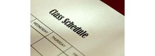 Class schedule clipart
